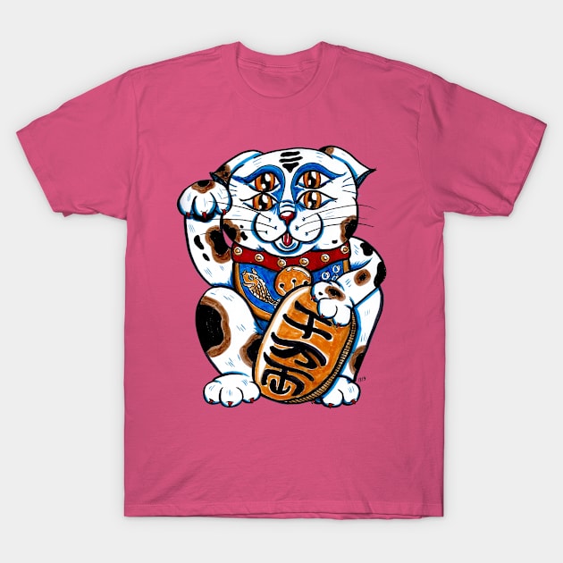 Maneki Neko T-Shirt by Brieana